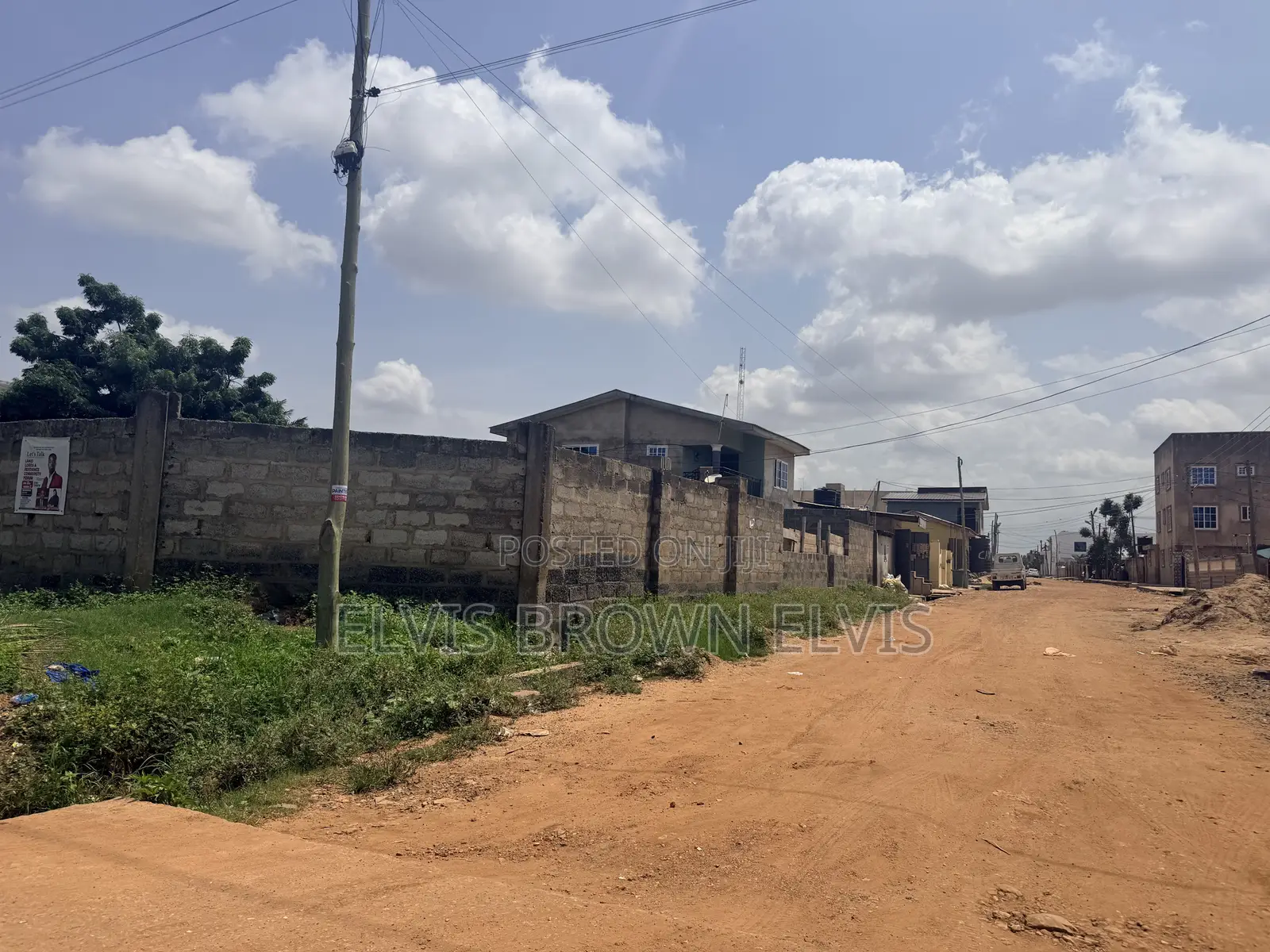 One and Half Plots of Land for Sale Just One Plot Away From Roadside in Nmai-Dzorn