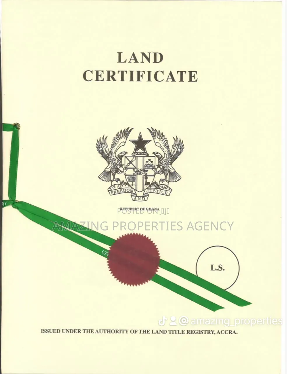 1.14 Acres ( Almost 8 Plots) of Roadside Land for Sale at Haatso in Antis