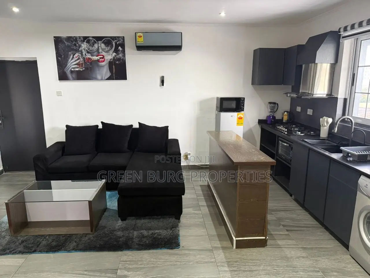 Furnished 1bdrm Apartment in Green, East Legon for rent in East Legon