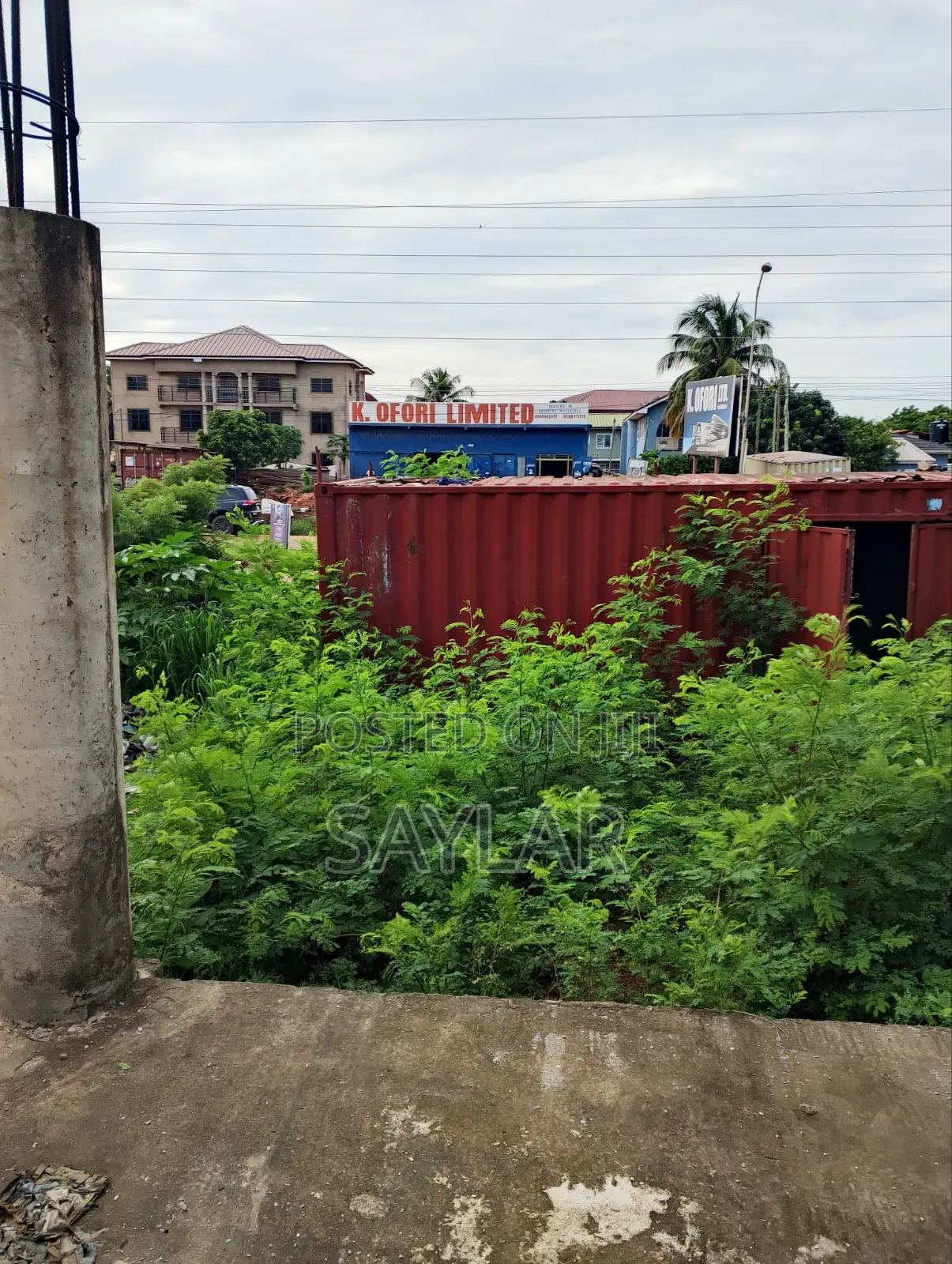 2 Plots on Main Road With an Uncompleted Structure for Sale Klagon in Sakumono