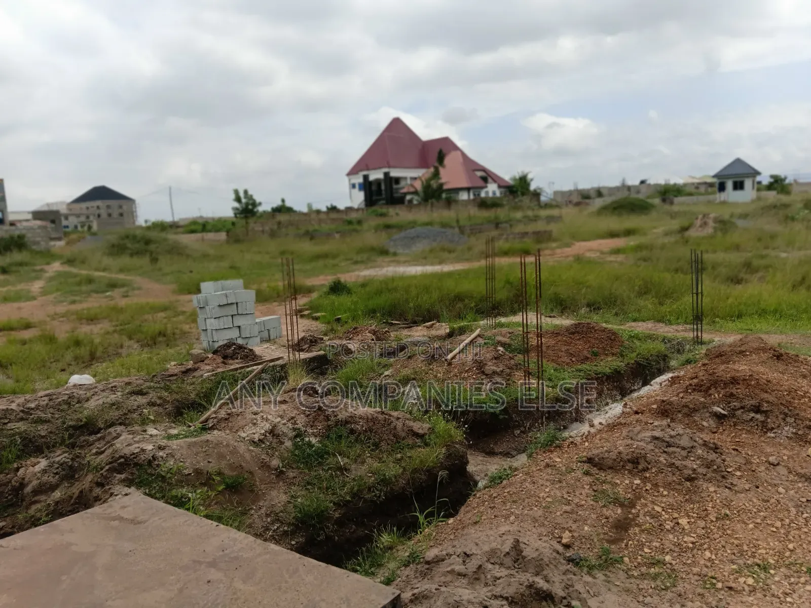Foundation on Full Plot Land for Sale in Afienya