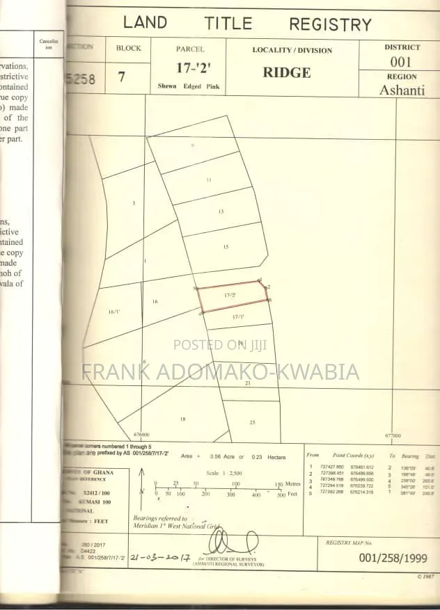 Plot at a Prime Location. in Kumasi Metropolitan