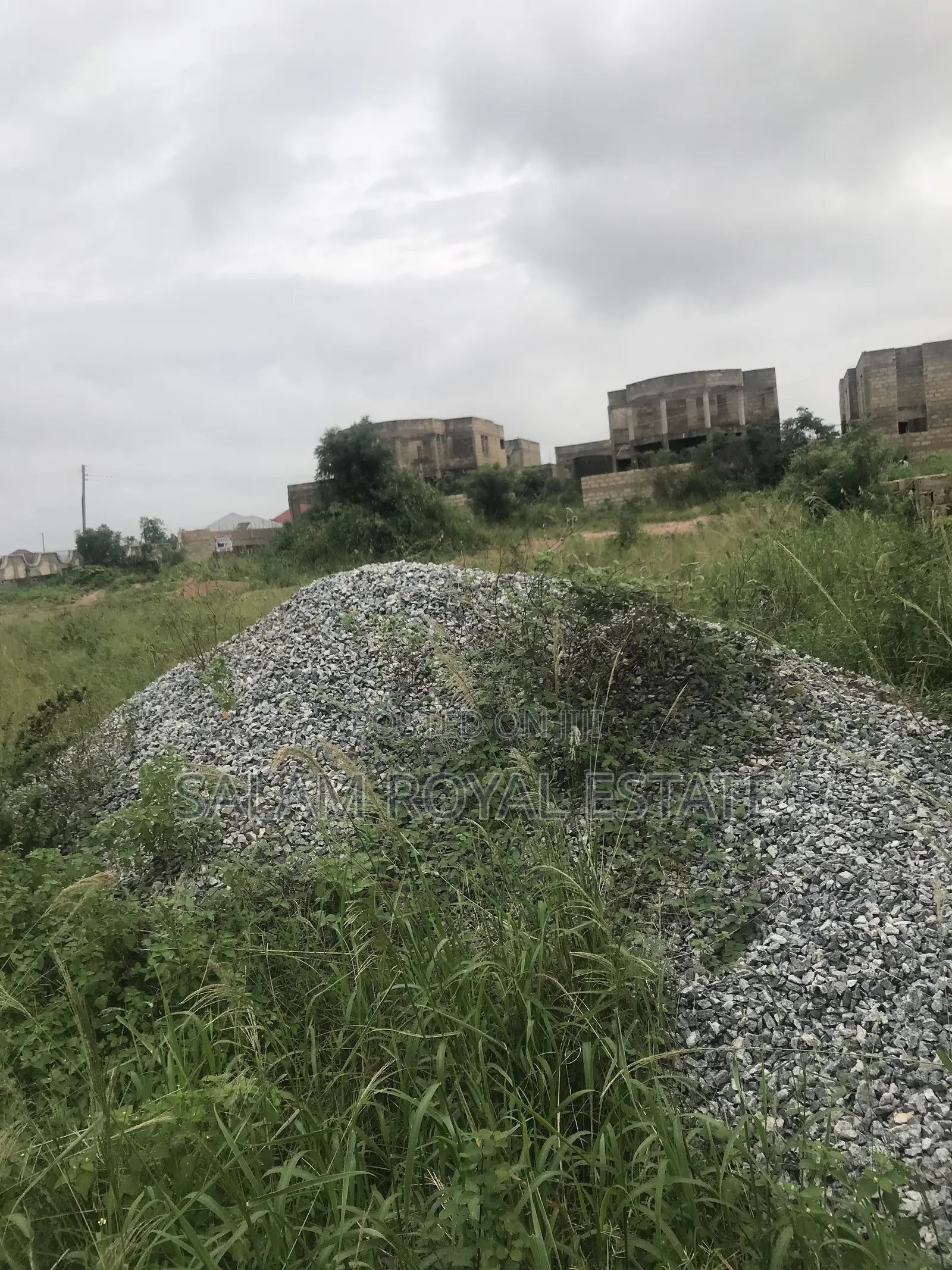 One Plot of Land With Wall at Amasaman Denchira in Ga East Municipal