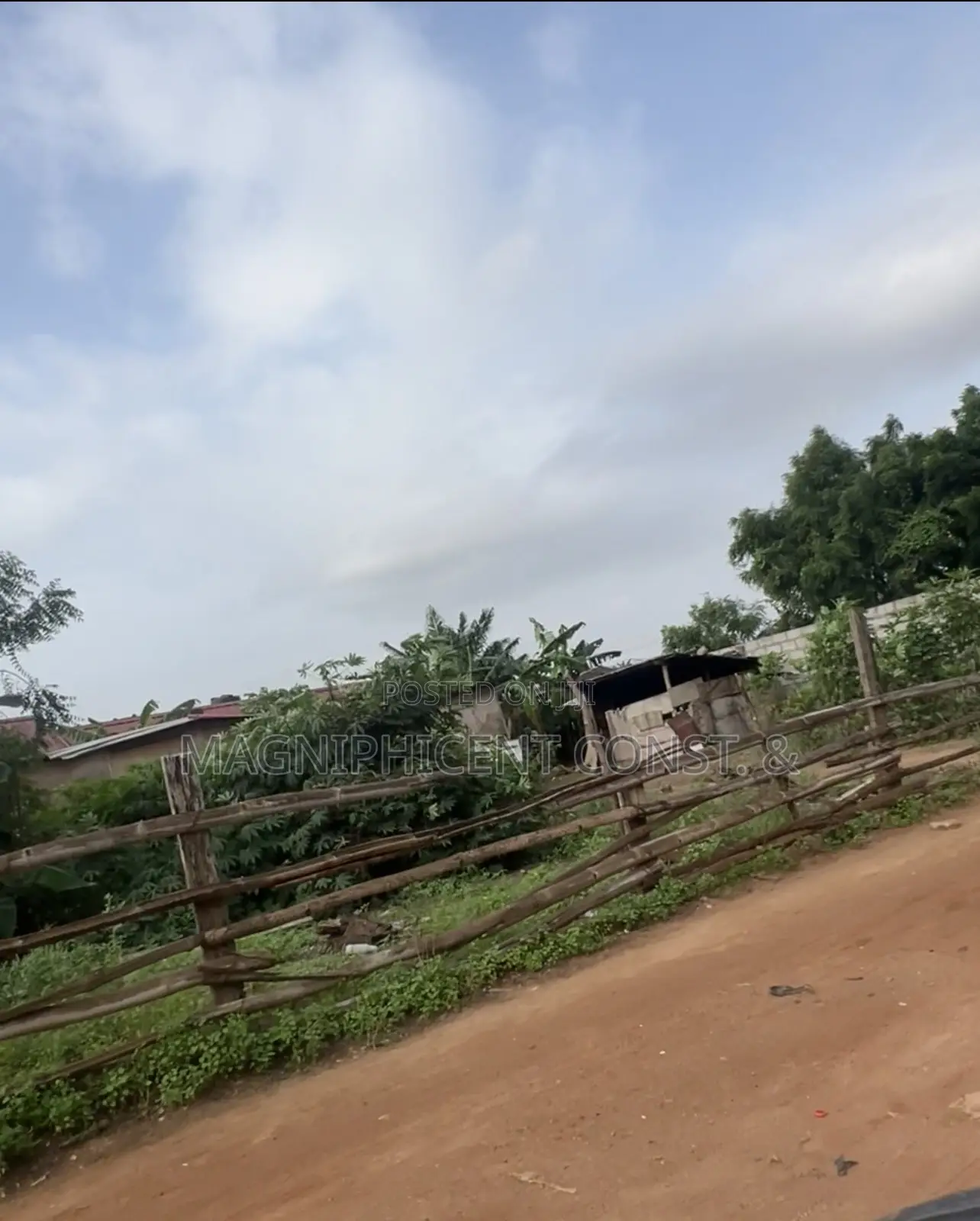 Title Plot 100ft on the Road and 70ft Inside at Lakeside Busines Centr in Ashaley Botwe