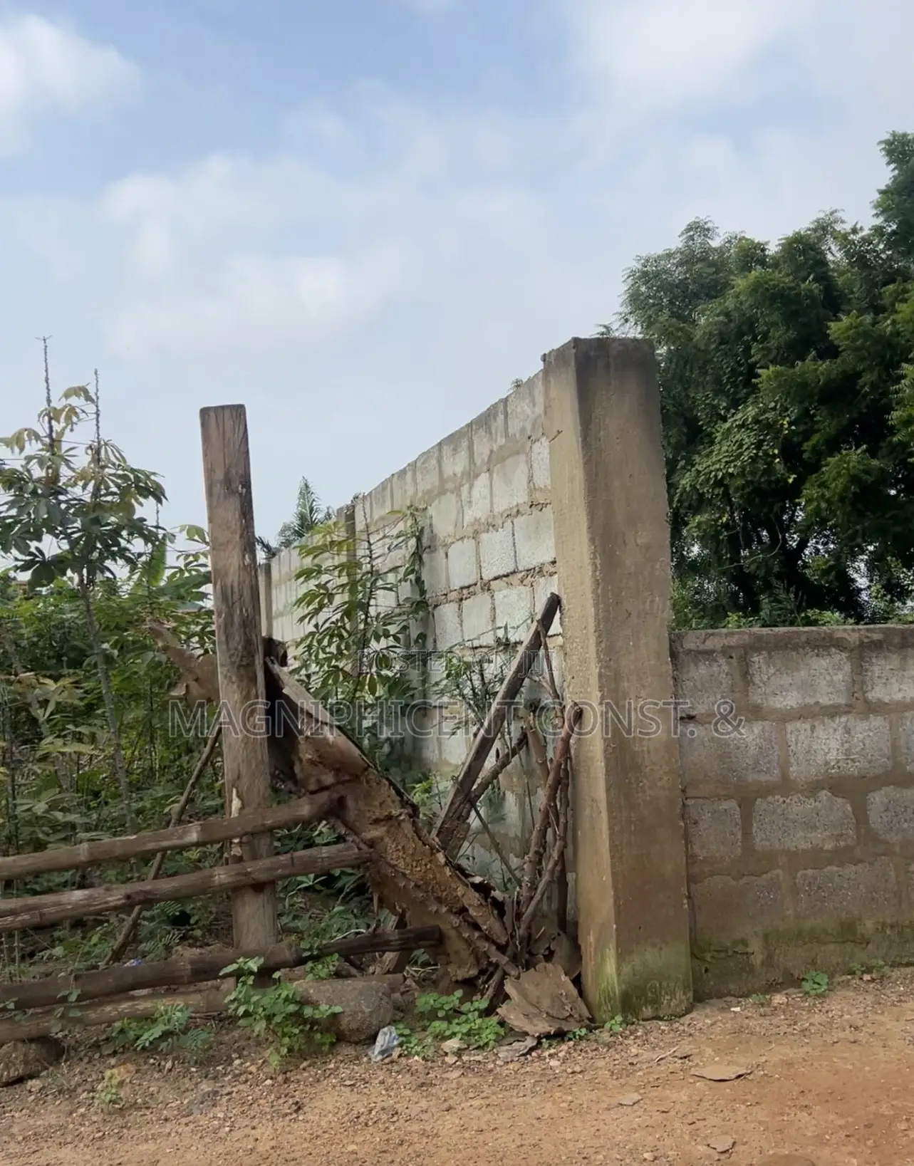 Title Plot 100ft on the Road and 70ft Inside at Lakeside Busines Centr in Ashaley Botwe