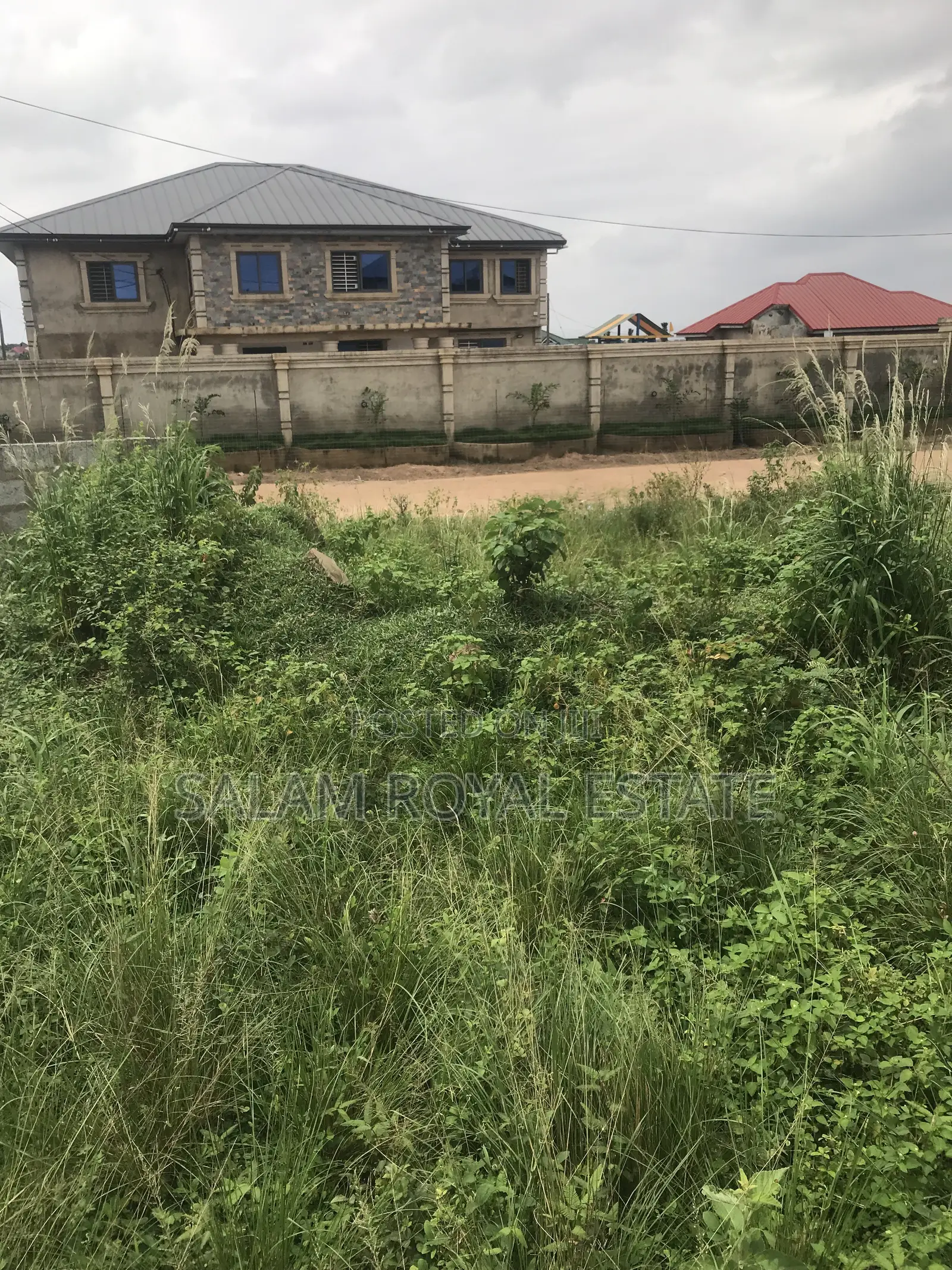 Half Plot With Wall at Amasaman Kasoa Road in Ga East Municipal