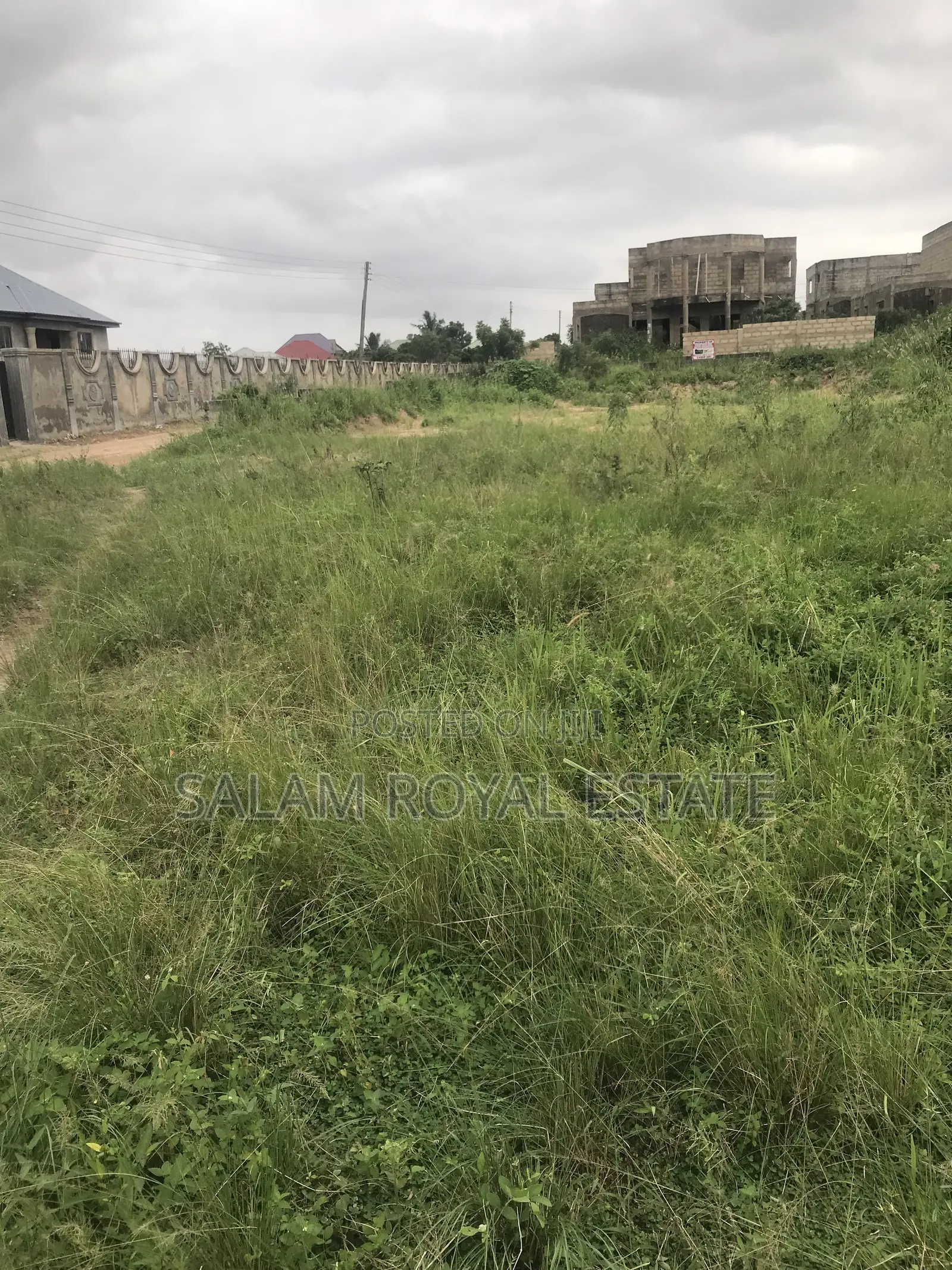 Half Plot With Wall at Amasaman Kasoa Road in Ga East Municipal