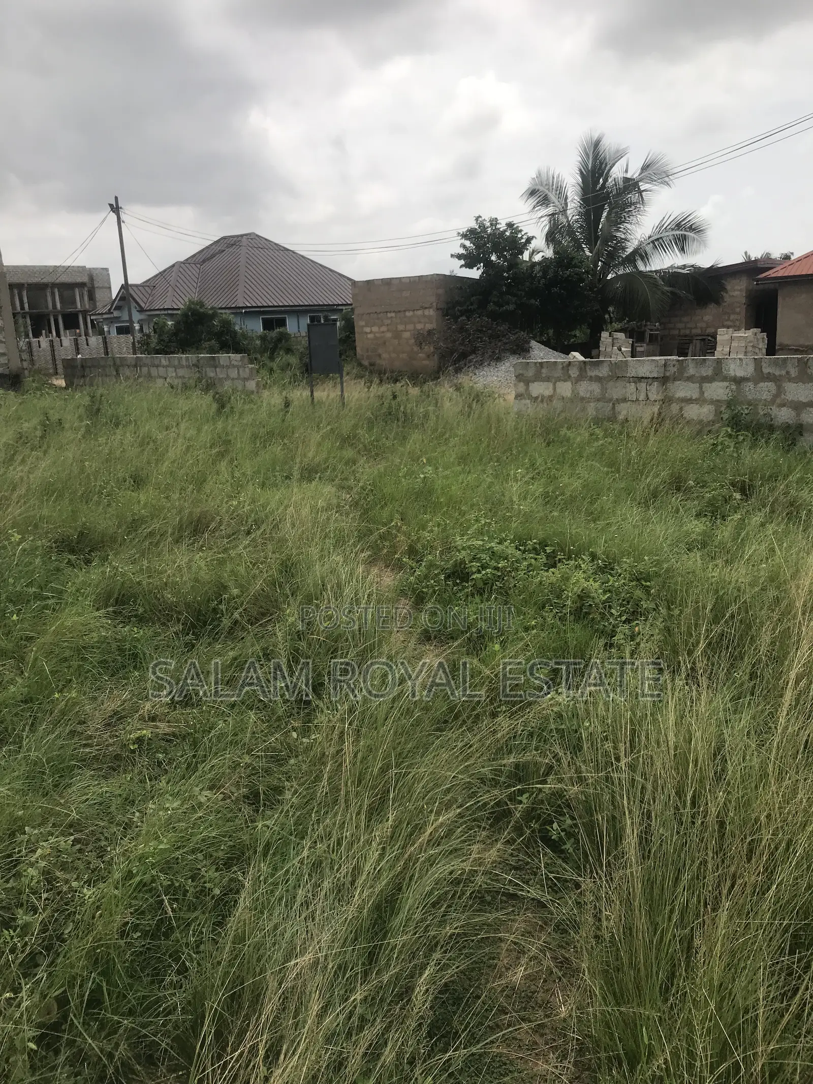 Half Plot With Wall at Amasaman Kasoa Road in Ga East Municipal