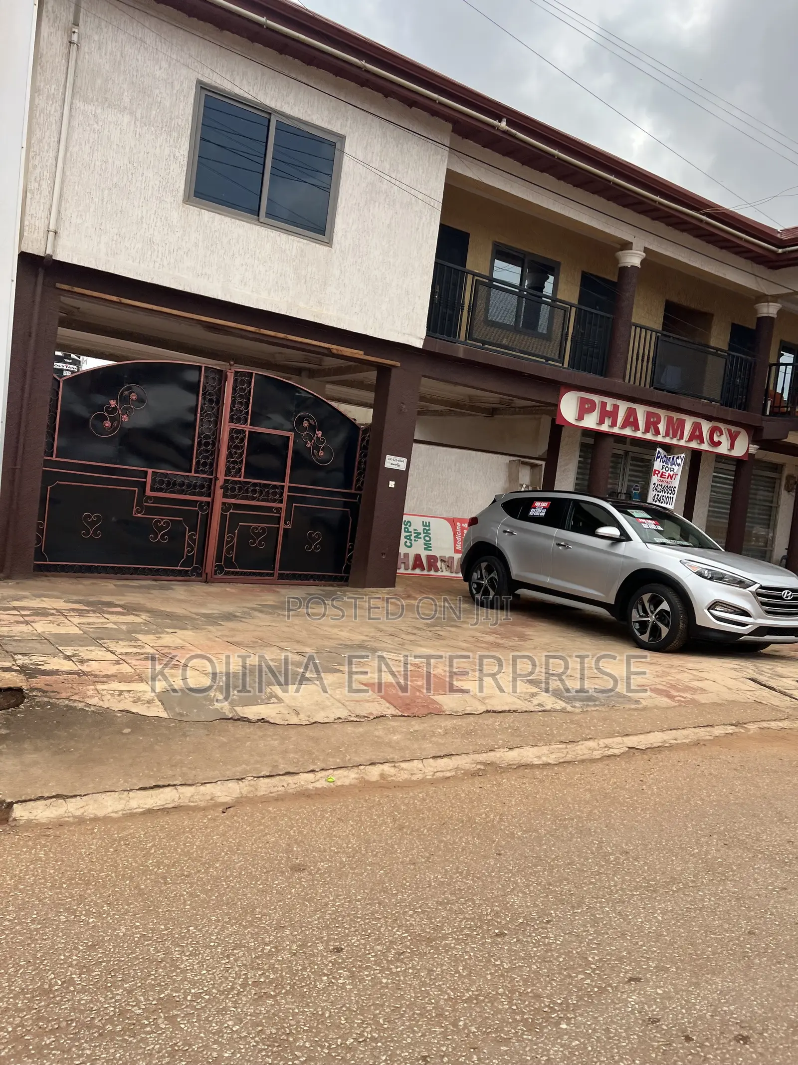 Roadside Double Shop for Rent – Ideal for a Pharmacy in Kumasi Metropolitan