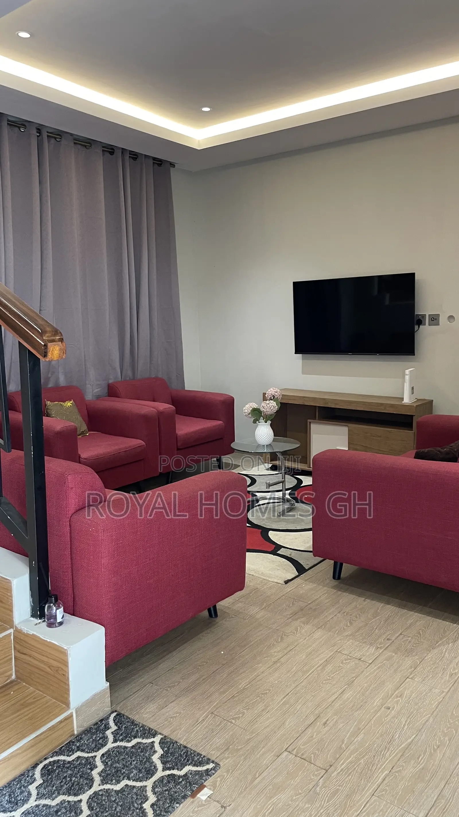 Furnished 4bdrm Townhouse / Terrace in Royal Homes Gh, East Legon in East Legon