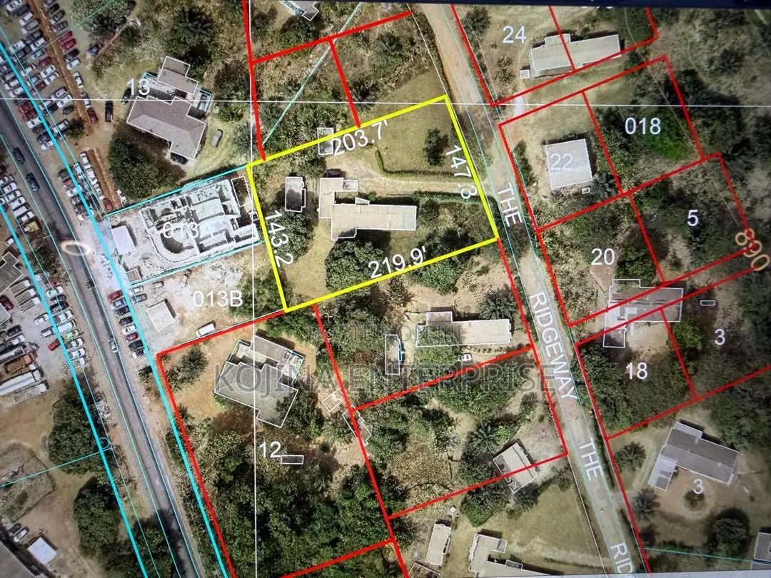 Prime 0.7-Acre Land for Sale in Ridge / Denyame in Kumasi Metropolitan
