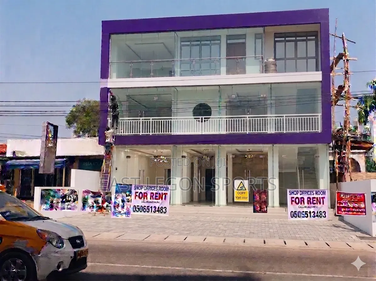 Shop With Solar Power AC 65 Sqre Metres East Legon in Boundary Road Area