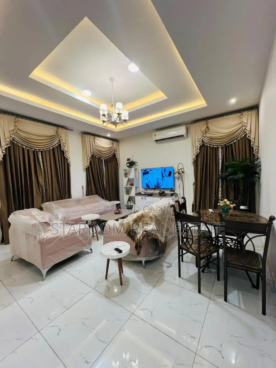Furnished 2bdrm Bungalow in Spintex Road Coastal, Coca Cola for rent in Coca Cola