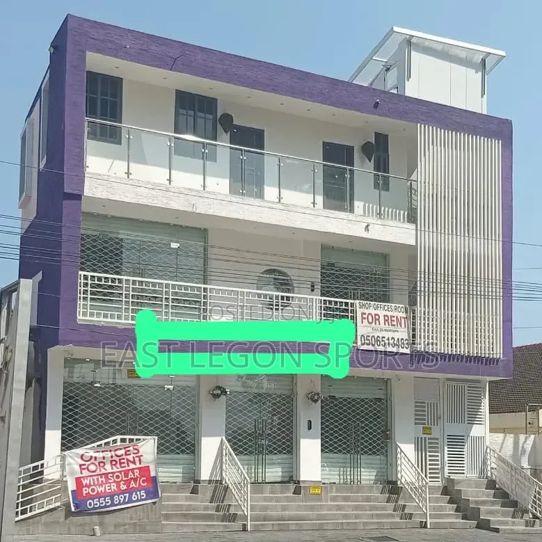 Shop Office With Solar Power AC 65 Sqre Metres East Legon in Boundary Road Area