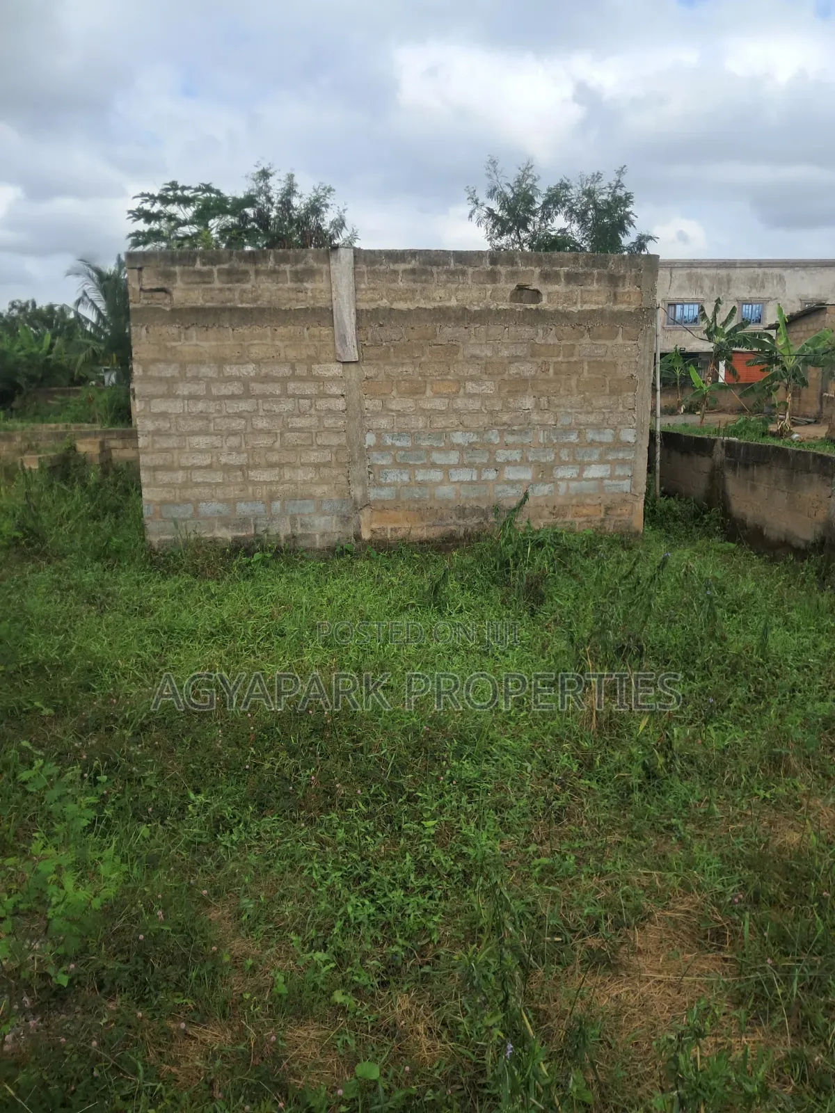 Plot With Chamber and Hall Uncompleted in Amasaman