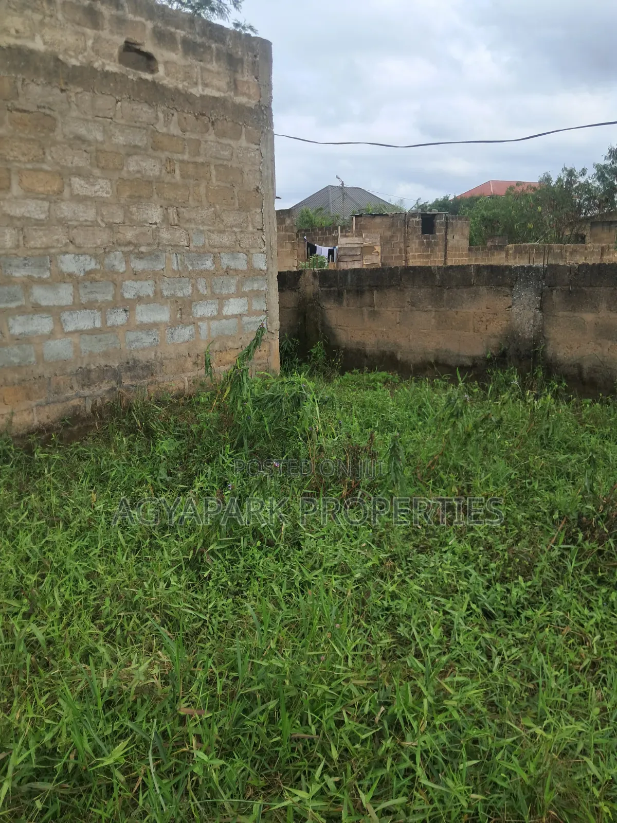 Plot With Chamber and Hall Uncompleted in Amasaman