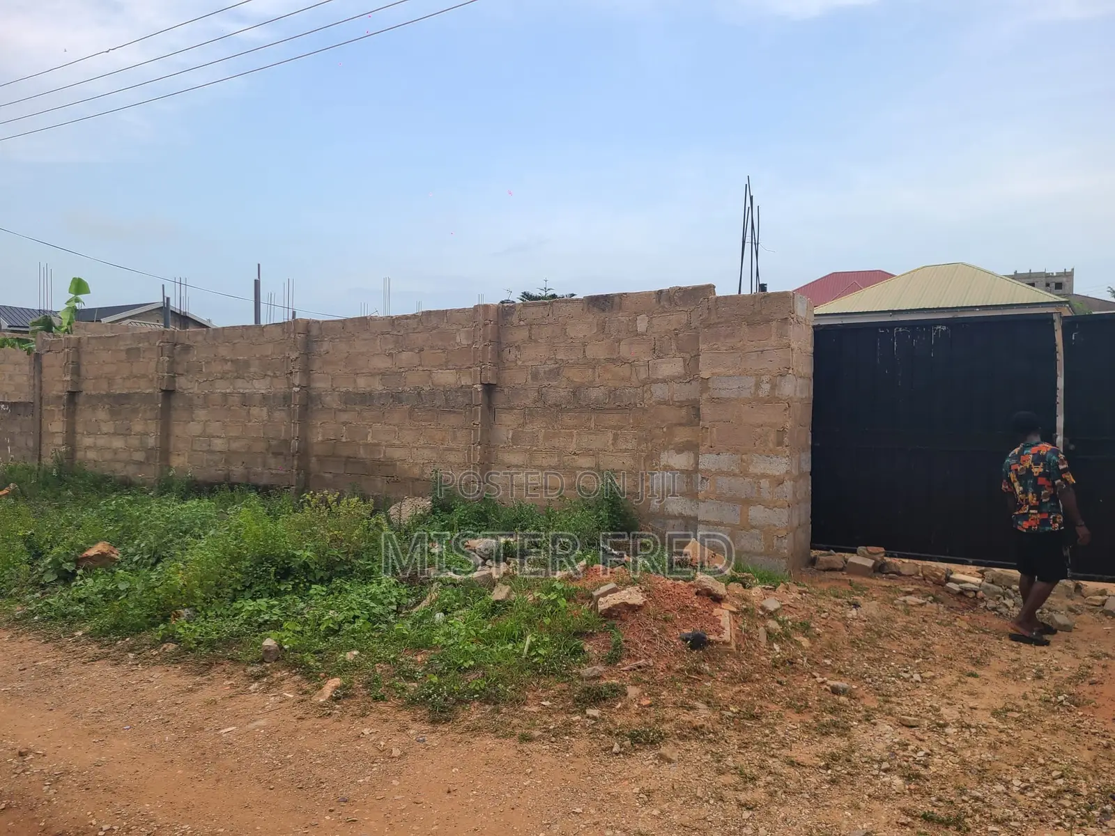 Walled and Gated Land for Sale at New Bortianor in Weija