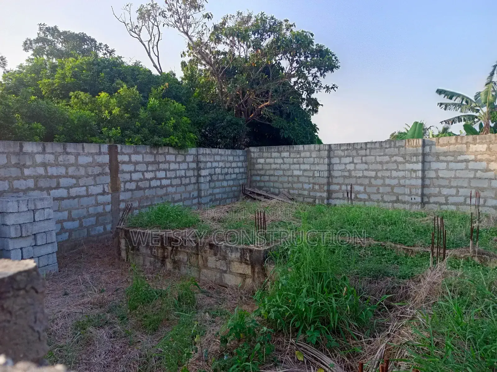 Fenced Half Plot With 3 Bedroom Footings for Sale in Manhean
