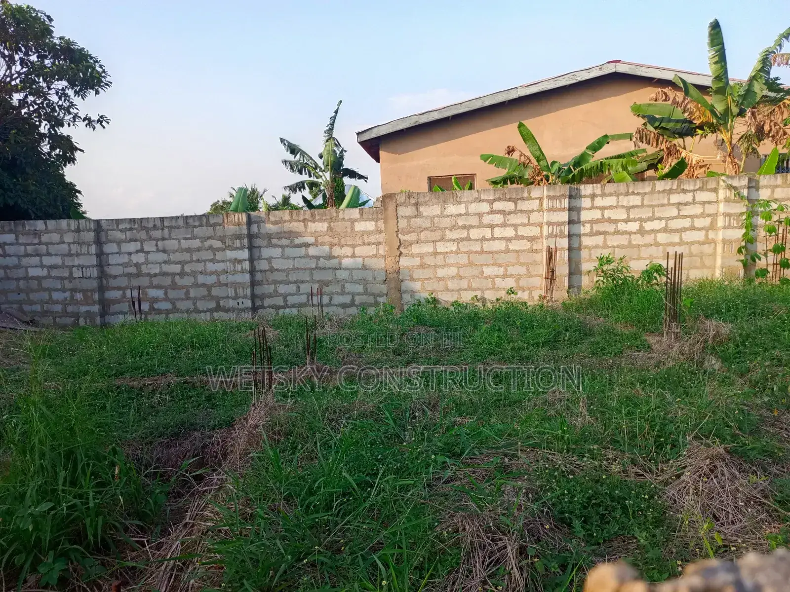 Fenced Half Plot With 3 Bedroom Footings for Sale in Manhean