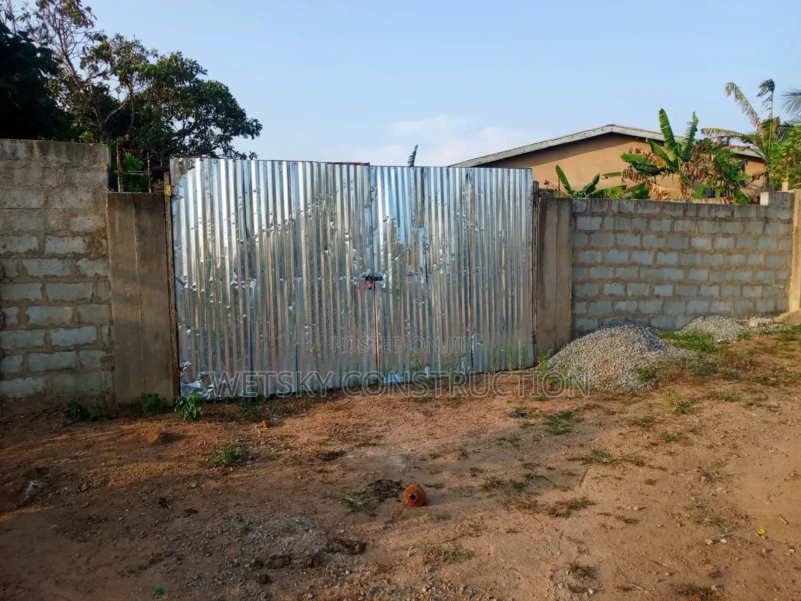Fenced Half Plot With 3 Bedroom Footings for Sale in Manhean