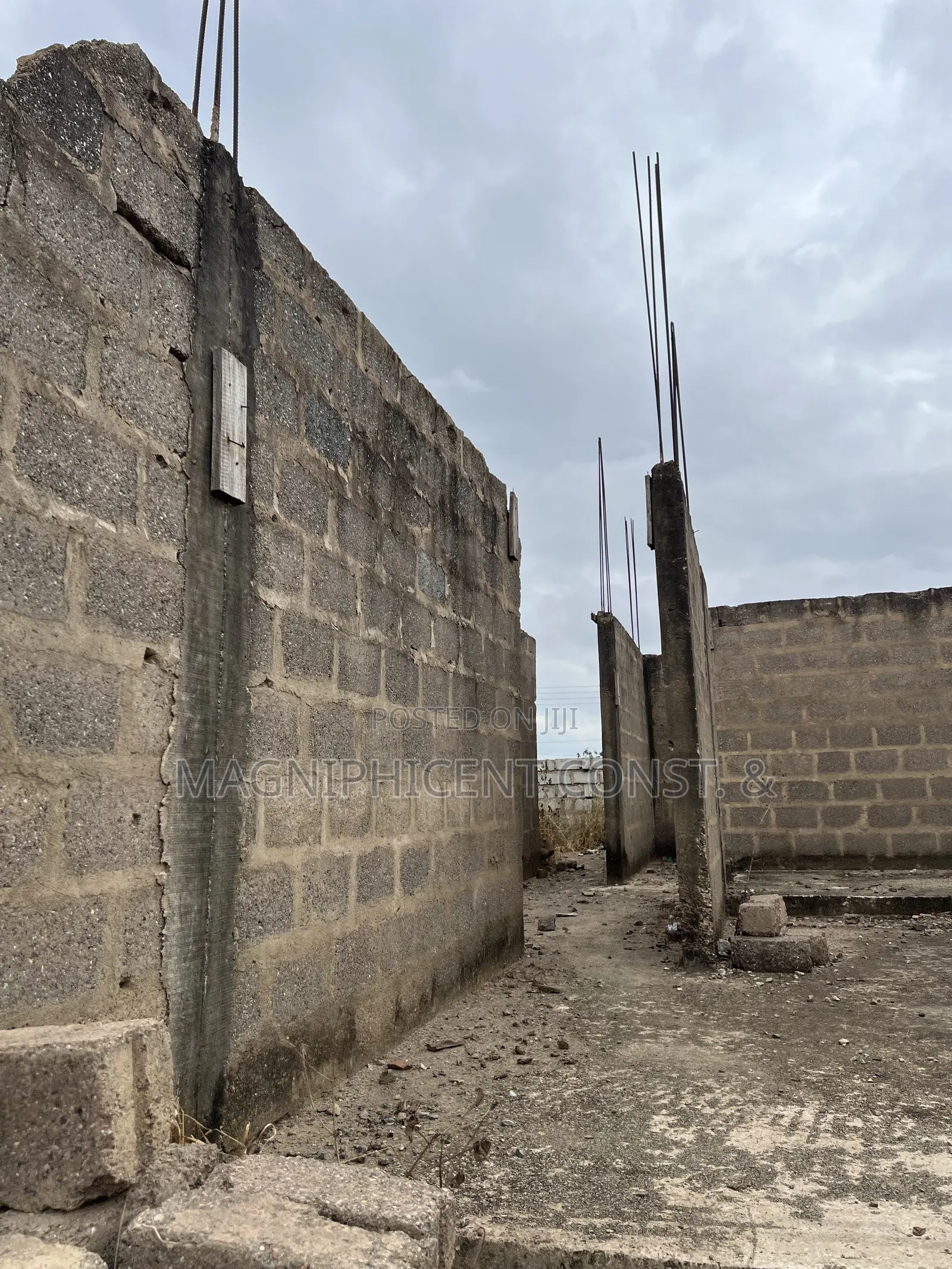 Half Plot With Uncompleted Storey Building for Sale at Lakeside Estate in Ashaley Botwe