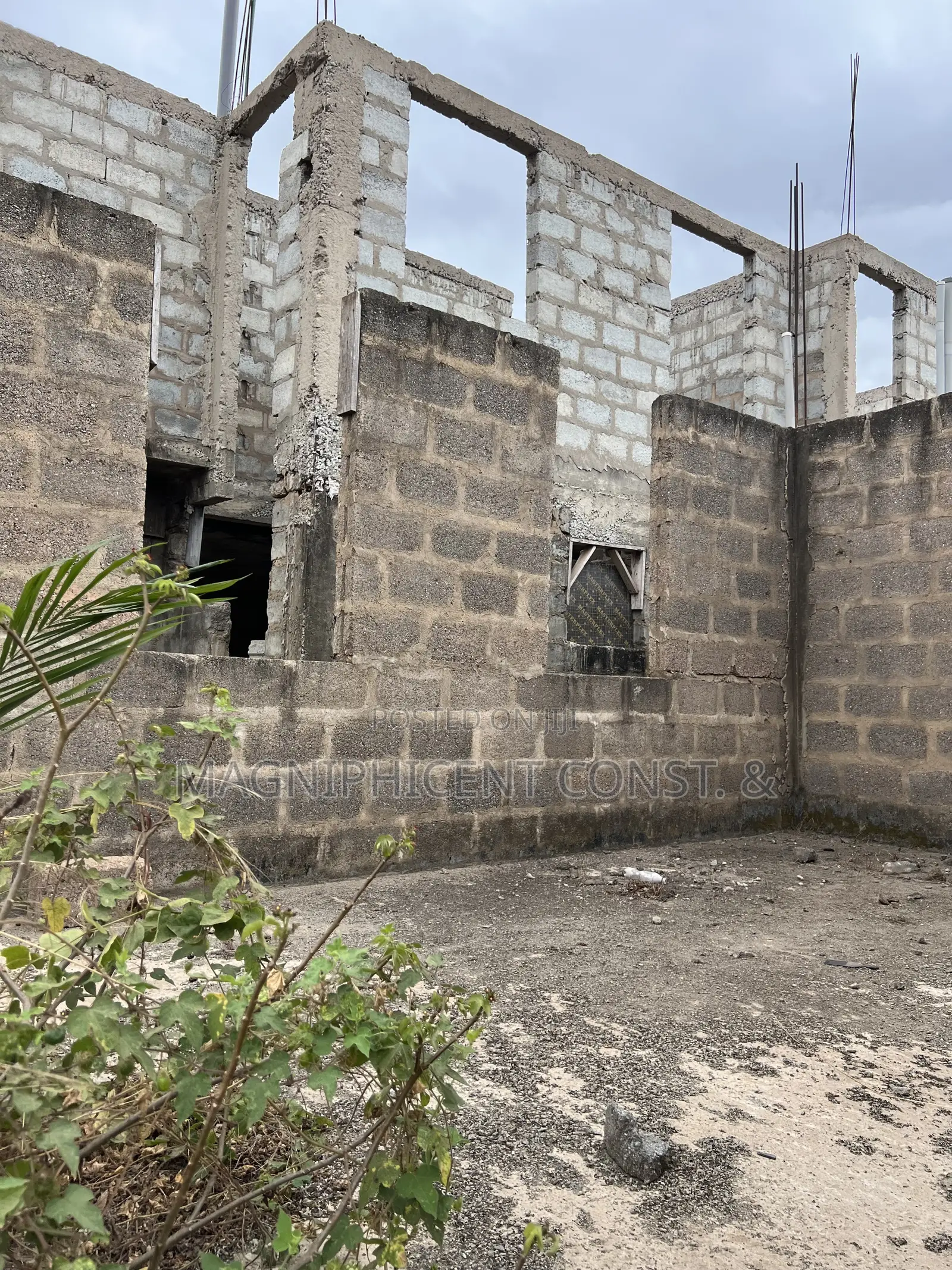 Half Plot With Uncompleted Storey Building for Sale at Lakeside Estate in Ashaley Botwe